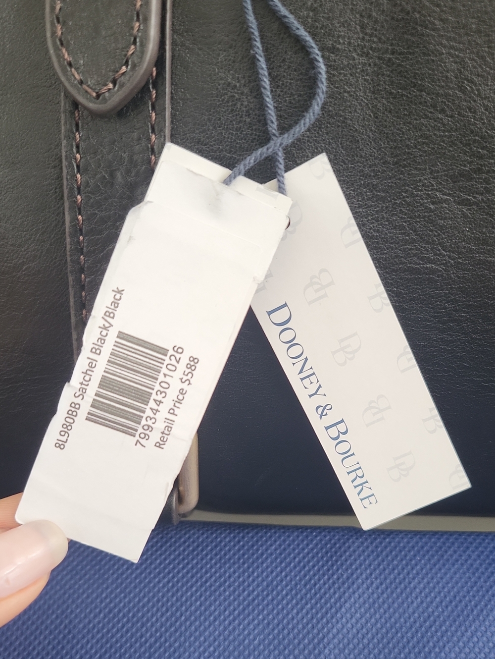 NWT! Dooney & Bourke Florentine* Medium/Regular Satchel In Black/Black - Picture 14 of 16